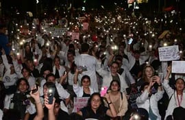 Una gran convocatoria tuvo la marcha de estudiantes universitarios exigiendo Arancel Cero y derogación de la Ley Hambre Cero.