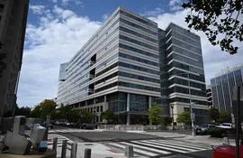 Esquina compartida por las sedes del Banco Mundial y el Fondo Monetario Internacional en Washington DC.