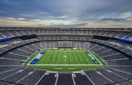 El MetLife Stadium en East Rutherford, en  Nueva Jersey, hogar de los New York Jets y Giants de la NFL, será la sede de la  final de la Copa del Mundo de 2026.