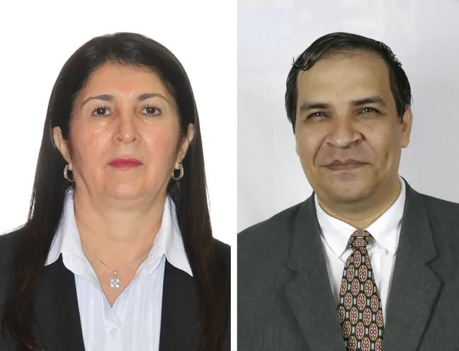 Limpia Concepción Esteche y Javier Viveros, nuevos académicos de número de la Academia Paraguaya de la Lengua Española.