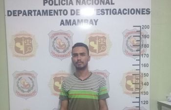 Walter Andrés Torales Chamorro durante su captura en 2018.