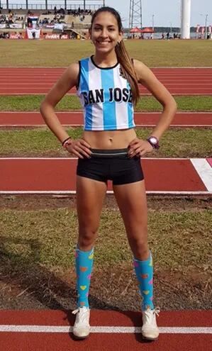 Ana Paula Argüello vencedora de 200 metros.