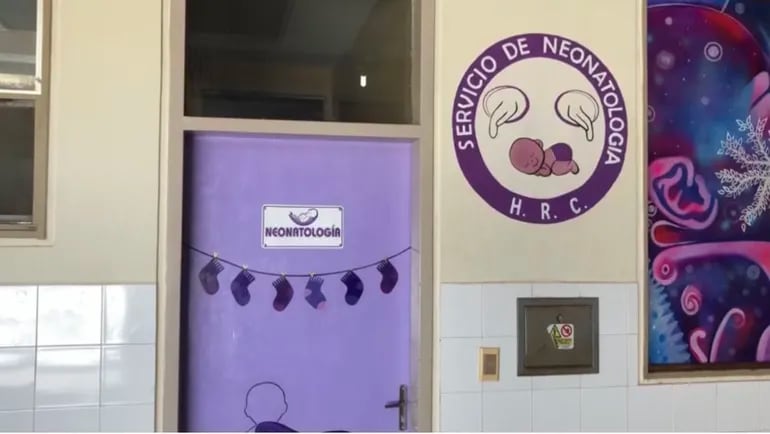 Servicio de Neonatología del Hospital Regional de Concepción, donde están internadas la niña indígena que dio a luz y sus mellizas recién nacidas.