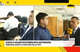 Juicio al exdiputado Carlos Soler por presunta extorsión.