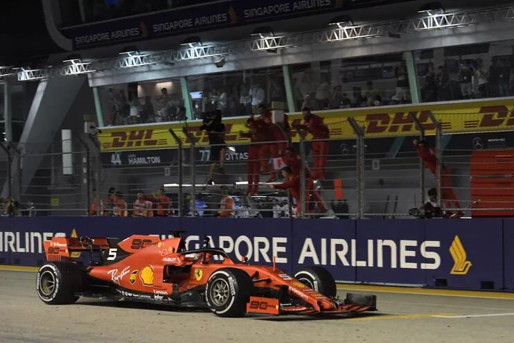 Sebastian Vettel ganó el Gran Premio de Singapur.