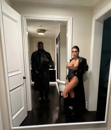 Kanye West por fotos atrevidas de su esposa Bianca Censori