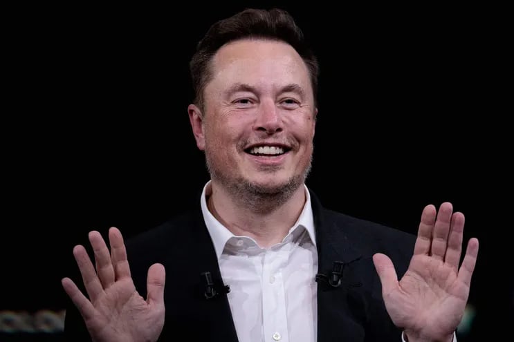 Elon Musk, multimillonario empresario, dueño de Starlink. (Photo by JOEL SAGET / AFP)