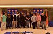 Los participantes del ITT de ajedrez, junto a los organizadores del Deportivo Sajonia.