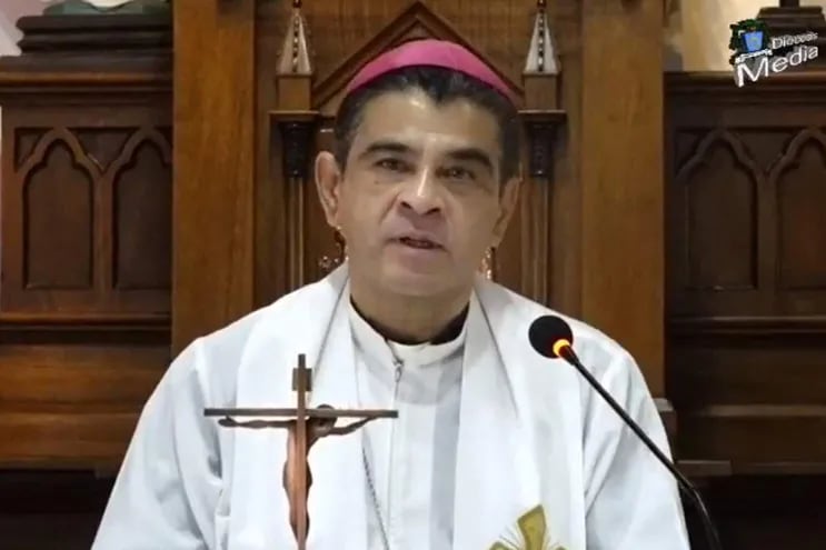 Monseñor Rolando Álvarez, crítico con el régimen de Daniel Ortega, fue encarcelado y condenado a 26 años de prisión. Un segundo obispo, Isidoro Mora, fue llevado a prisión también.  (archivo)