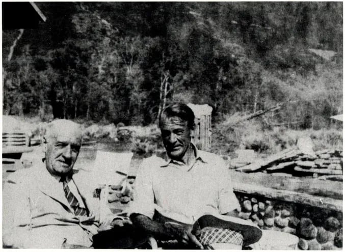 "Siempre he preferido ser razonable a tener razón". José Ortega y Gasset y Gary Cooper, Aspen, 1949 (Fundación Ortega y Gasset – Gregorio Marañón)