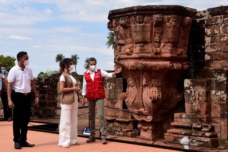 Recordando la visita de la Reina Letizia de España quien estuvo en Santísima Trinidad, Paraguay en enero de 2022 en compañía de la primera dama Silvana de Abdo.