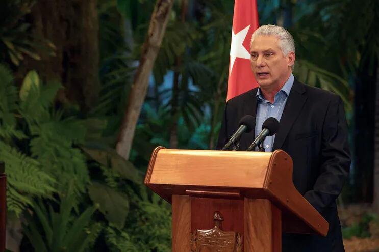 El presidente de Cuba, Miguel Díaz-Canel. (AFP)