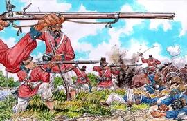 En abril, desde 1865, se sucedieron varios enfrentamientos de tropas paraguayas durante la Guerra contra la Triple Alianza.