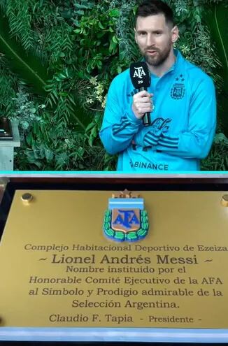 Lionel Andrés Messi (35), en la AFA.