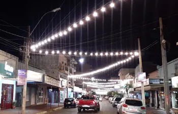La Comuna está trabajando en la instalación de un "techo de luces" en el microcentro comercial de la ciudad, en la "zona alta".