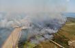 Extinguen fuego en cercanía de Aña Cuá y la hidroeléctrica Yacyretá