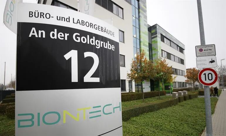 Sede de la compañía biofarmacéutica BionTech en Mainz, Alemania.