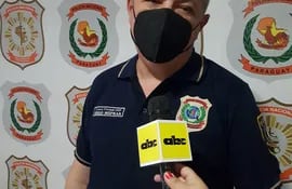 Comisario Sergio Insfrán, jefe del Departamento de la Lucha contra el Crimen Organizado de la Policía.
