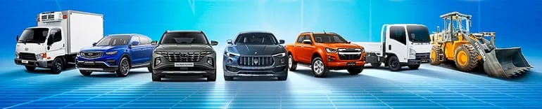 Vehículos y maquinarias que están disponibles en Automotor.