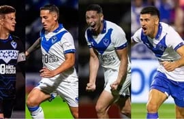 Sebastián Sosa, Bryan Cufré, Abiel Osorio y José Florentín, exjugadores de Vélez acusados de abuso sexual.