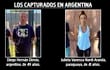 Diego Hernán Dirisio y Julieta Vanessa Nardi Aranda, capturados en Argentina por la operación Dakovo.