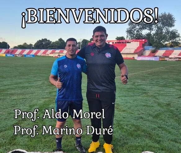 Aldo Morel y Marino Duré, tendrán a sus cargos la conducción del plantel principal de Atlético Colegiales.