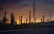 Una refinería de petróleo en El Paso, Texas. (AFP)