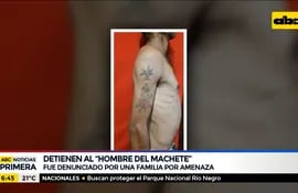 Detienen al "hombre del machete" en San Lorenzo