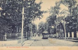 Asunción, avenida España, hacia 1910.