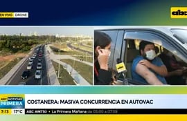 Concurrencia masiva en autovac de la Costanera de Asunción