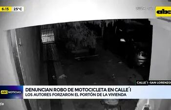 Video: Denuncian robo de motocicleta en Calleí
