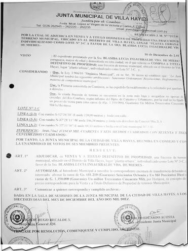 La resolución JM Nº 721/2010 fue firmada cinco días antes que Bachi dejara la Intendencia.