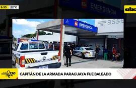 Video: Capitán de la Armada paraguaya fue herido de un disparo