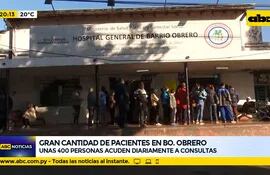 Gran cantidad de pacientes en hospital de Barrio Obrero