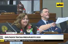 Diputados tratan presupuesto 2020