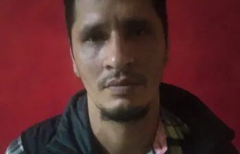 Édgar Ramón Alvarenga Rotela, de 35 años, detenido.