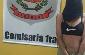 Lidia Concepción Rojas Bogado, detenida.