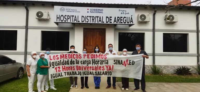 Médicos de Areguá suspenderán sus actividades durante 30 minutos por turno. Claman por la comprensión ciudadana ante la medida de protesta