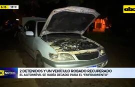 Video: Dos detenidos y un vehículo robado recuperado