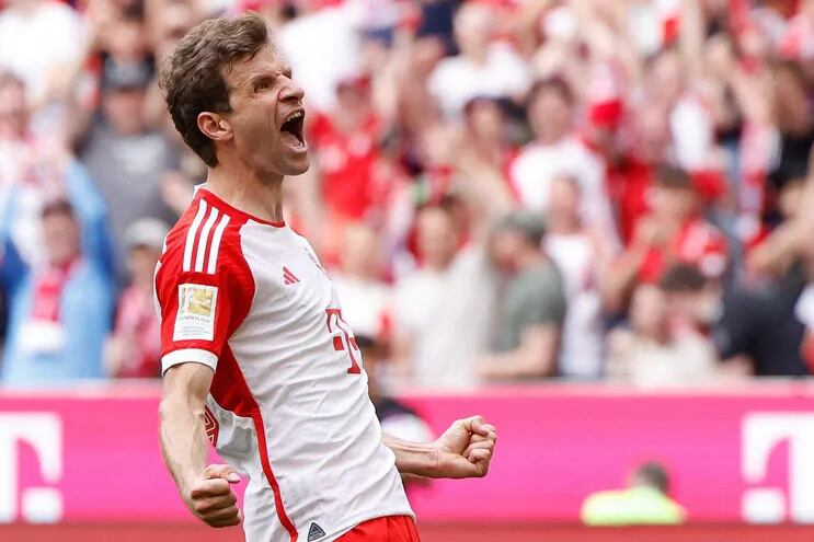 Thomas Muller anotó uno de los goles del Bayern Munich