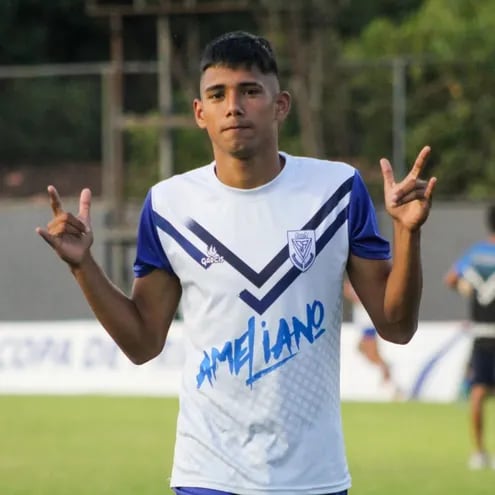Fredy  David Vera Gaona, futbolista del Sportivo Ameliano.