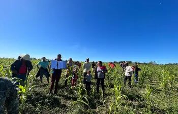 Familias campesinas, bajo el liderazgo de Justo Venialgo Armoa, ocupan en forma ilegal un sector del área protegida Edelira.