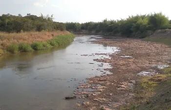 La situación critica del Río Tebicuary en la cuenca alta
