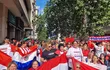 Paraguayos en Madrid honrando a la patria el Día de la Independencia de Paraguay