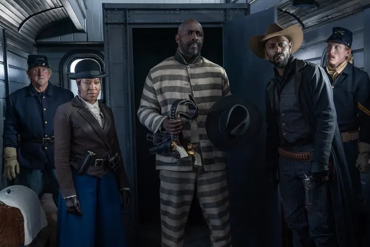 Regina King, Idris Elba y Lakeith Stanfield en "Más dura será la caída".