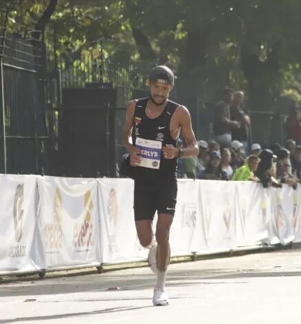 Delis Ramón Ayala en la maratón de Caracas, Venezuela.
