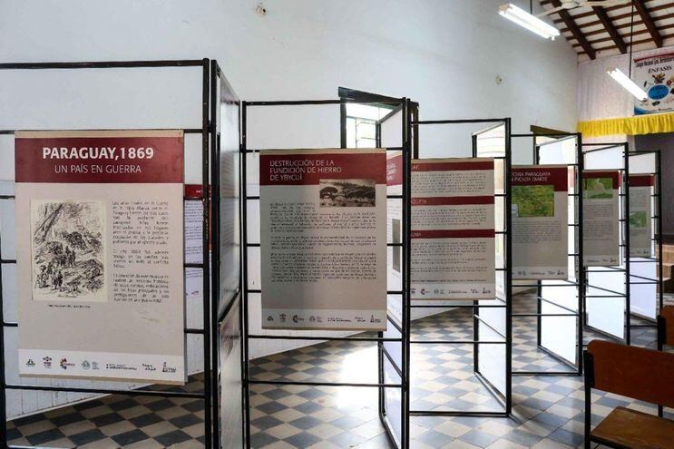 La muestra itinerante "Paraguay 1869. Un país en guerra" es una de las que estará de forma permanente en el Museo Campamento Cerro León.