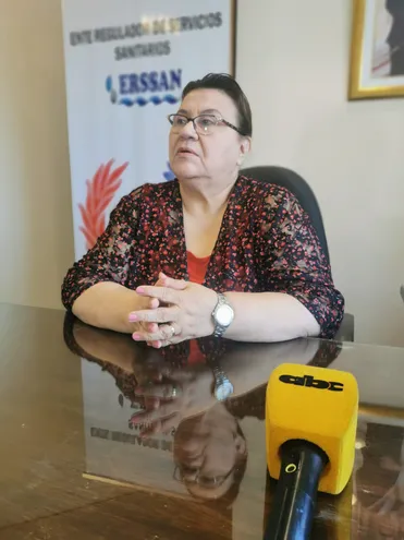 Cristina Muñoz, presidenta del Ente Regulador de Servicios Sanitarios (Ersan).