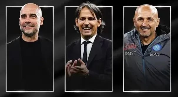 Guardiola, Inzaghi y Spalletti, candidatos a mejor DT del año de la FIFA