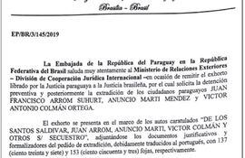 el-exhorto-que-presento-el-martes-pasado-la-embajada-paraguaya-en-brasilia-por-el-cual-solicita-la-extradicion-de-arrom-marti-y-colman--201609000000-1845250.jpg